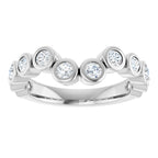 Bezel-Set Accented Engagement Ring or Band