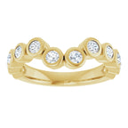 Bezel-Set Accented Engagement Ring or Band