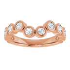 Bezel-Set Accented Engagement Ring or Band
