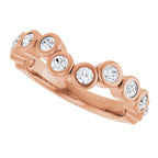 Bezel-Set Accented Engagement Ring or Band