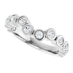 Bezel-Set Accented Engagement Ring or Band