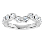 Bezel-Set Accented Engagement Ring or Band