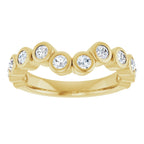 Bezel-Set Accented Engagement Ring or Band