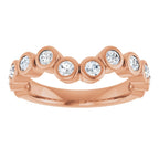 Bezel-Set Accented Engagement Ring or Band