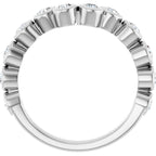 Bezel-Set Accented Engagement Ring or Band