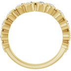 Bezel-Set Accented Engagement Ring or Band
