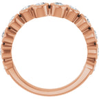 Bezel-Set Accented Engagement Ring or Band