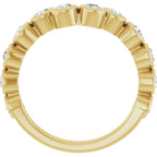 Bezel-Set Accented Engagement Ring or Band