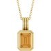 Back-Set Solitaire Necklace or Pendant