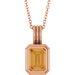 Back-Set Solitaire Necklace or Pendant