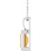 Back-Set Solitaire Necklace or Pendant