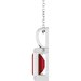 Back-Set Solitaire Necklace or Pendant