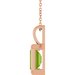 Back-Set Solitaire Necklace or Pendant