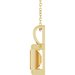 Back-Set Solitaire Necklace or Pendant
