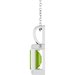 Back-Set Solitaire Necklace or Pendant