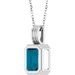 Back-Set Solitaire Necklace or Pendant