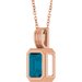 Back-Set Solitaire Necklace or Pendant