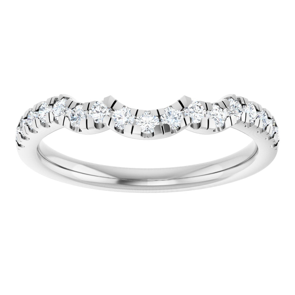 Double Claw-Prong Three-Stone Engagement Ring or Band