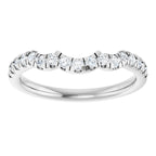 Double Claw-Prong Three-Stone Engagement Ring or Band