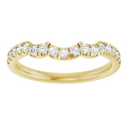 Double Claw-Prong Three-Stone Engagement Ring or Band