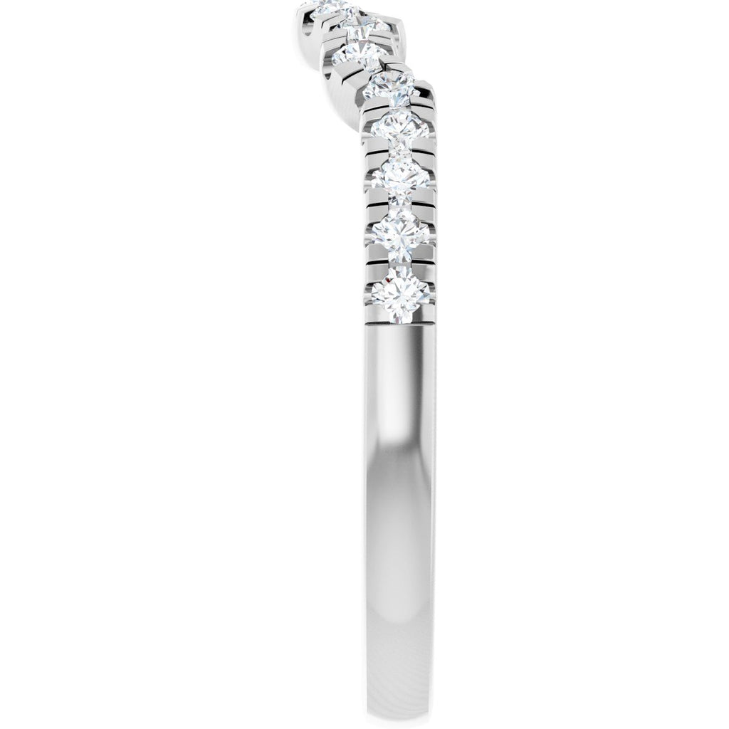 Double Claw-Prong Three-Stone Engagement Ring or Band