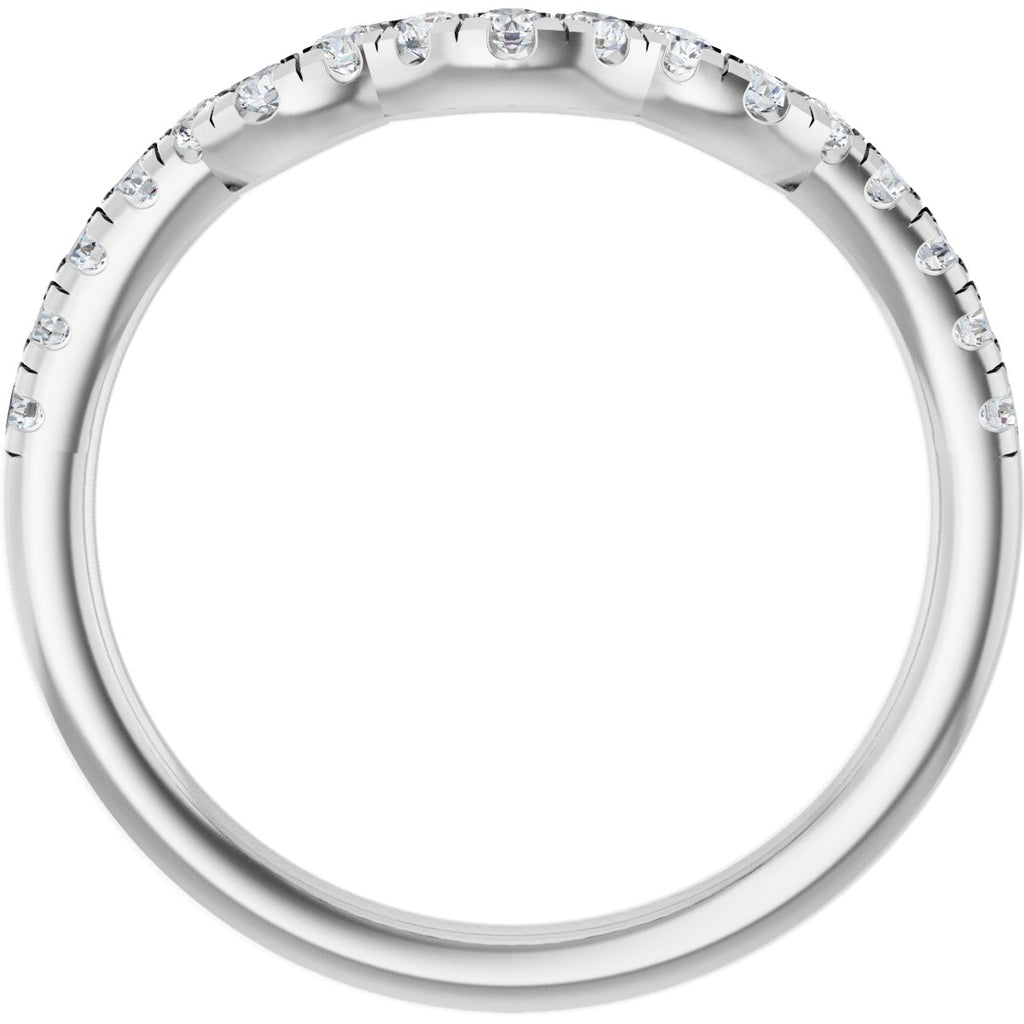 Double Claw-Prong Three-Stone Engagement Ring or Band