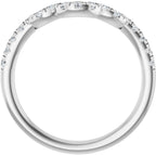 Double Claw-Prong Three-Stone Engagement Ring or Band