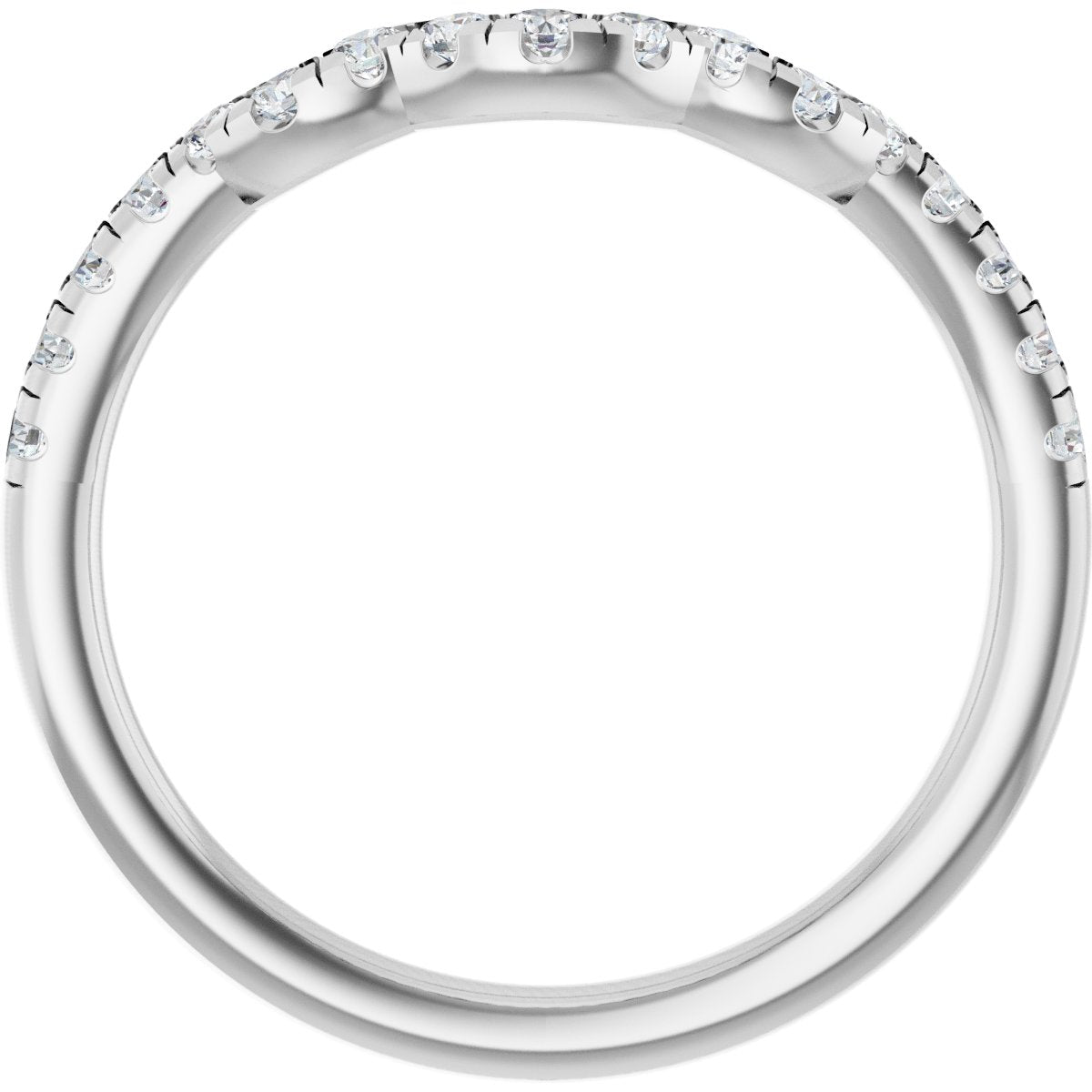 Double Claw-Prong Three-Stone Engagement Ring or Band