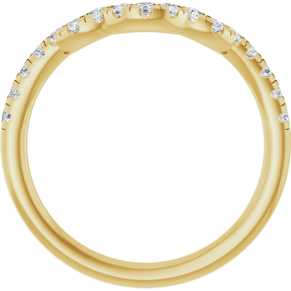 Double Claw-Prong Three-Stone Engagement Ring or Band