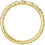 Double Claw-Prong Three-Stone Engagement Ring or Band