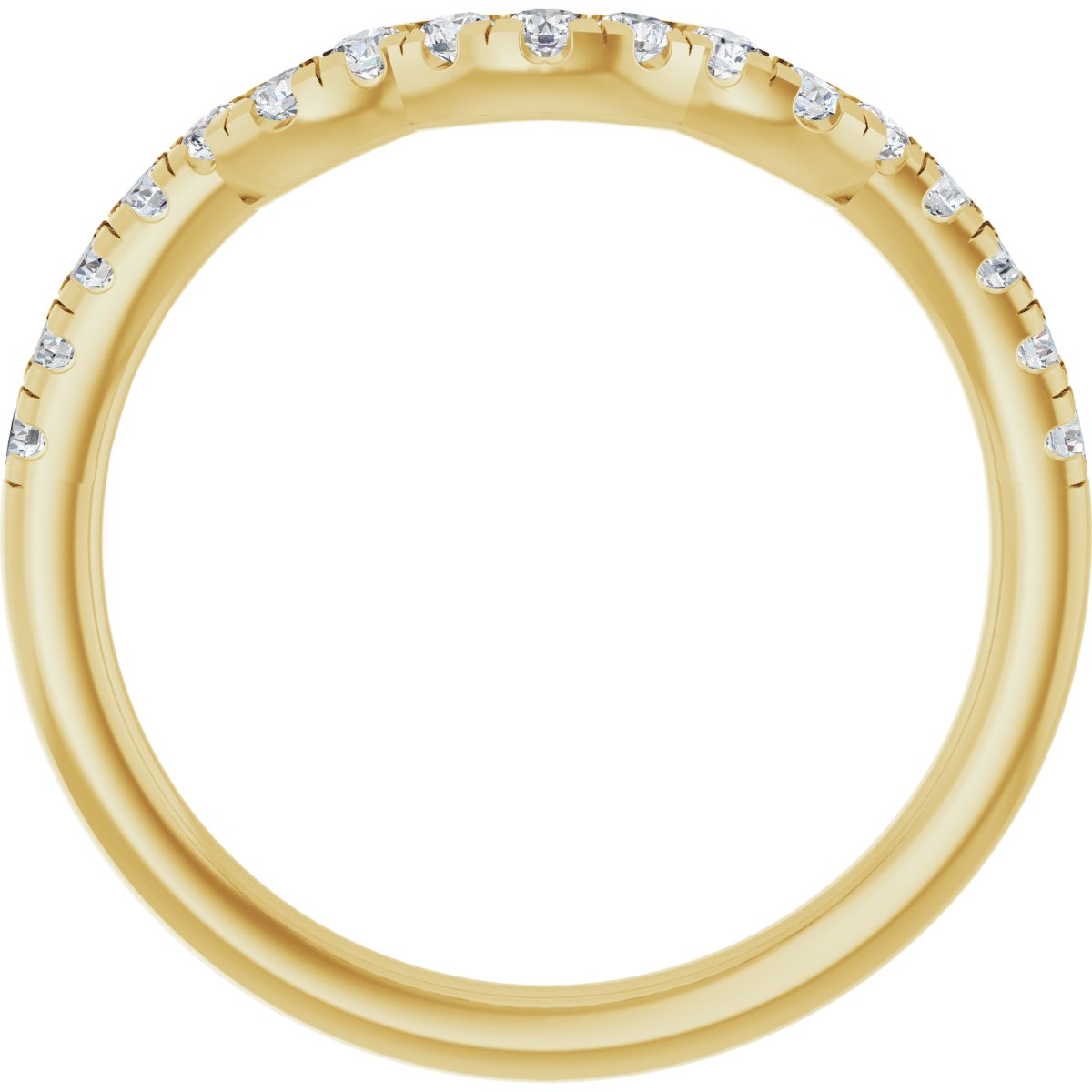 Double Claw-Prong Three-Stone Engagement Ring or Band