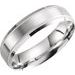 Milgrain Beveled-Edge Comfort-Fit Half Round Band