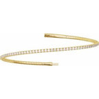 Fully Accented Flexible Bangle Bracelet