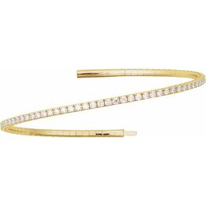 Fully Accented Flexible Bangle Bracelet