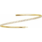 Fully Accented Flexible Bangle Bracelet