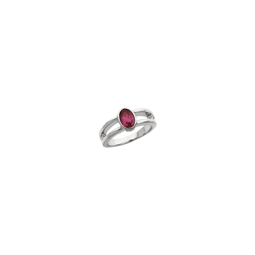 Bezel-Set Negative Space Ring