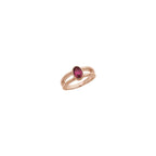Bezel-Set Negative Space Ring