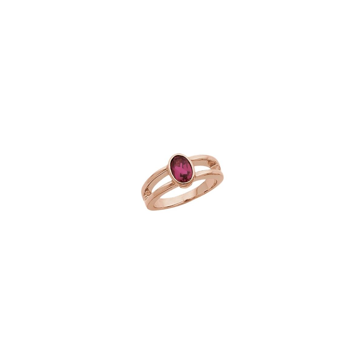 Bezel-Set Negative Space Ring