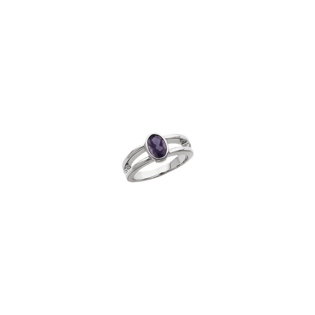 Bezel-Set Negative Space Ring
