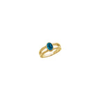 Bezel-Set Negative Space Ring