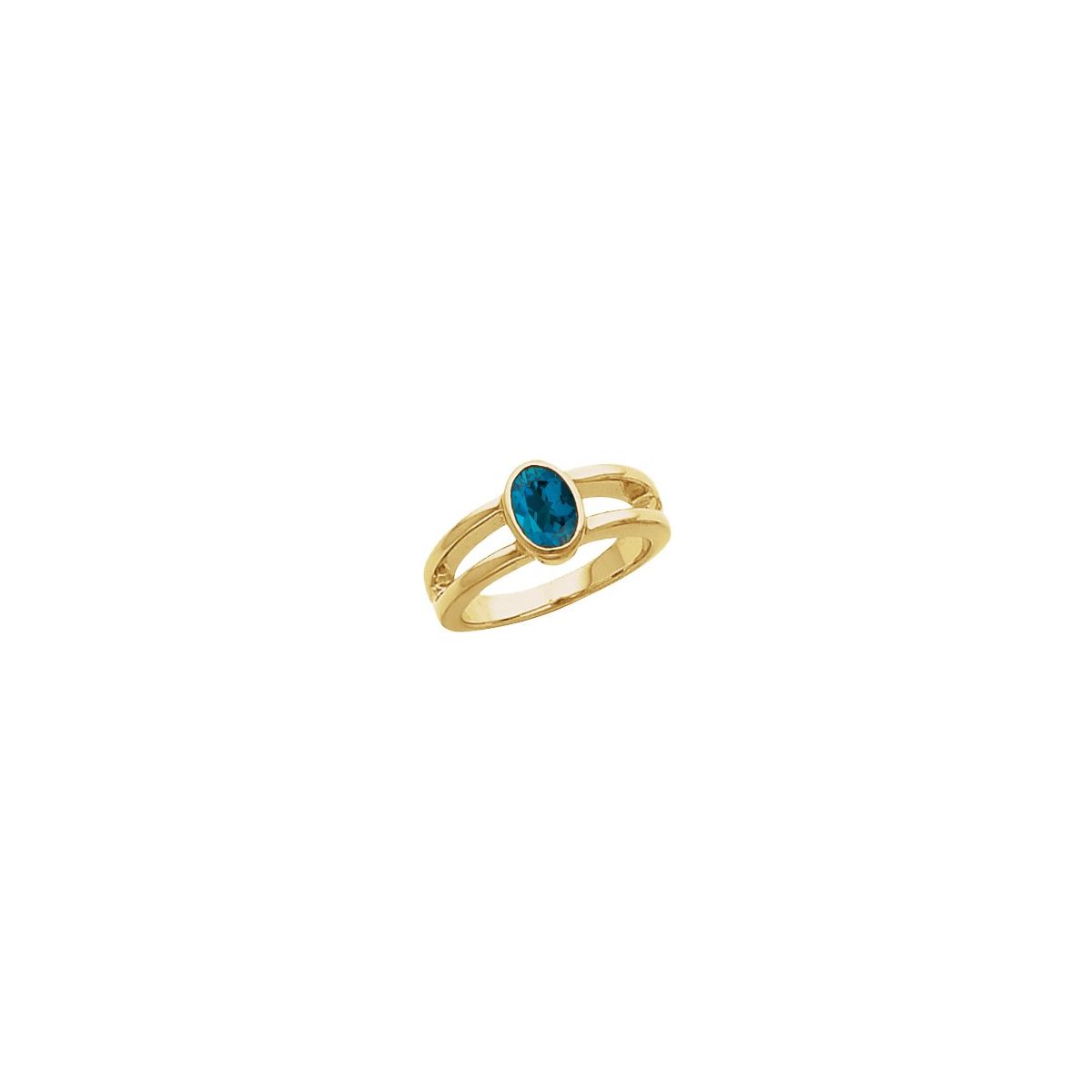 Bezel-Set Negative Space Ring