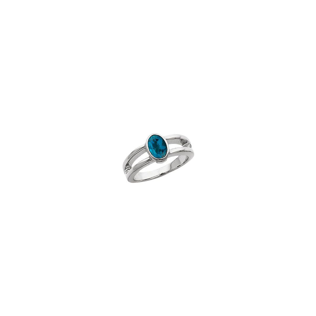 Bezel-Set Negative Space Ring
