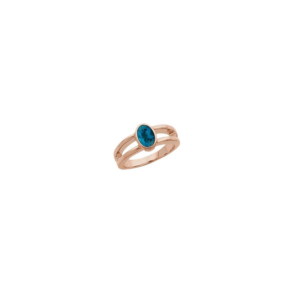Bezel-Set Negative Space Ring