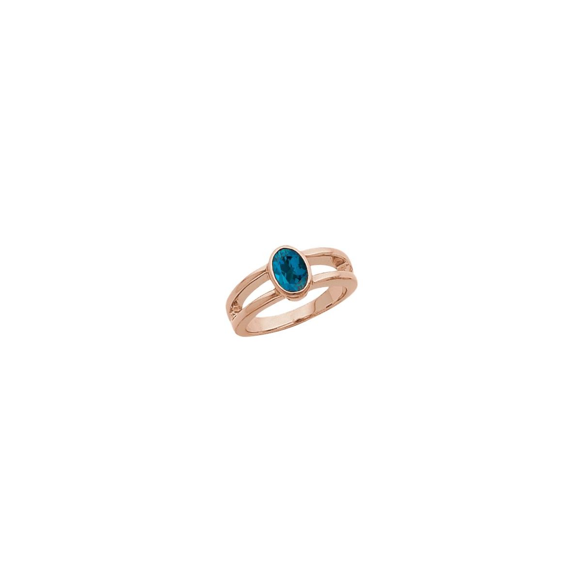 Bezel-Set Negative Space Ring