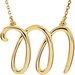 Script Initial Necklace or Center