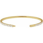 Fully Accented Flexible Bangle Bracelet