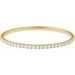Fully Accented Flexible Bangle Bracelet