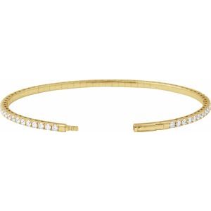 Fully Accented Flexible Bangle Bracelet