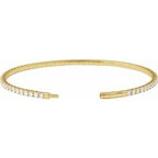 Fully Accented Flexible Bangle Bracelet
