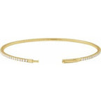 Fully Accented Flexible Bangle Bracelet